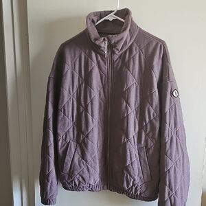 Vuori Quilted Bomber Jacket in Mauve